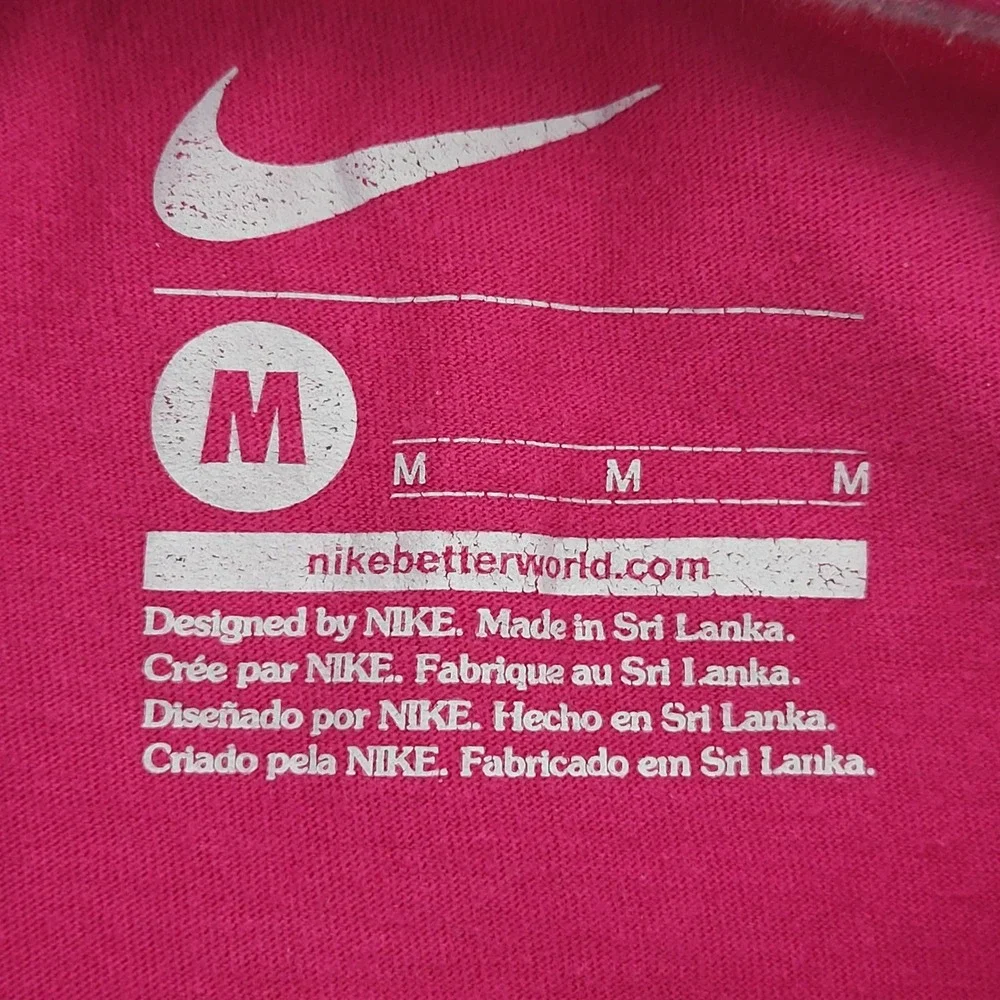 Nike Girls Pink Sweet Like Victory Graphic T-Shirt Size Medium‎ M Short Sleeve